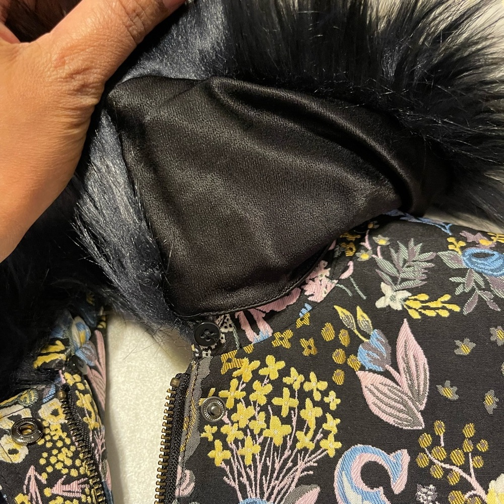 Sui by Anna Sui Colorful Tapestry Fur Vest L - Picture 11 of 17